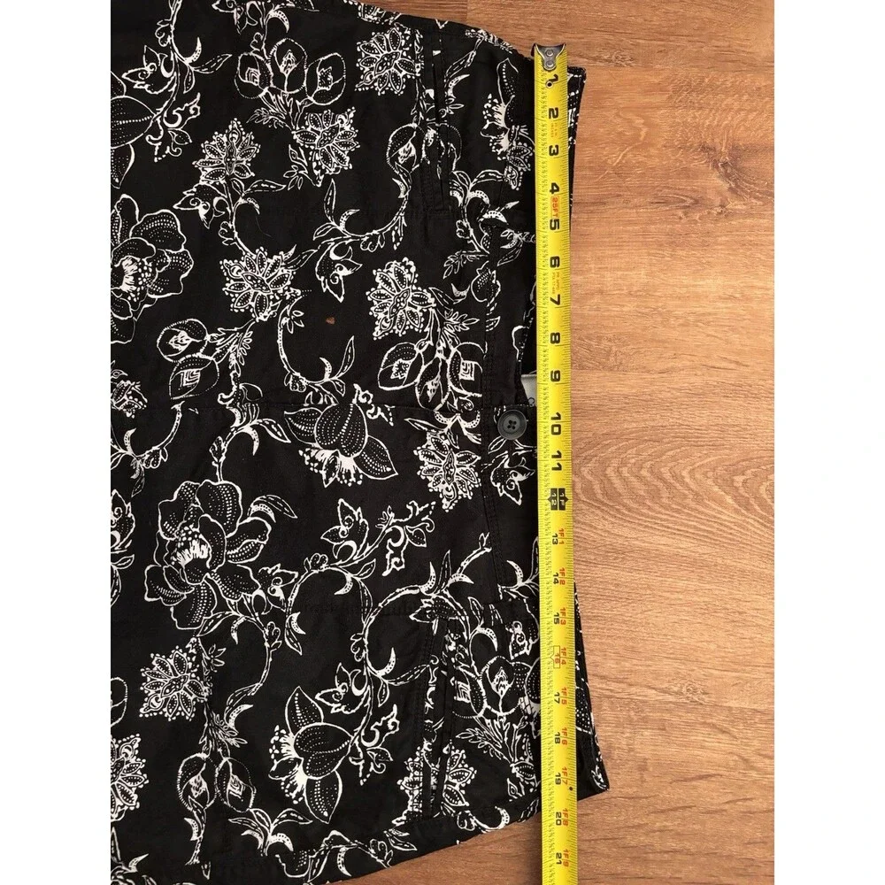 Croft & Barrow Travel Vacation Resort Floral Pencil Mini Skort Lined, Size 18